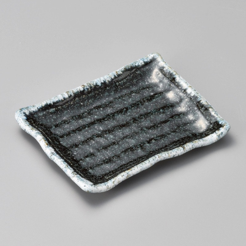 金正陶器 青唐津渕波長角銘々皿 1個(ご注文単位1個)【直送品】