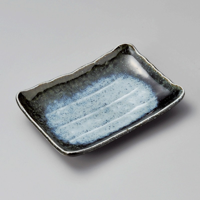 金正陶器 おぼろ月長角銘々皿 1個(ご注文単位1個)【直送品】