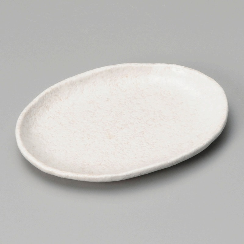 金正陶器 露(白)小判皿 1個(ご注文単位1個)【直送品】