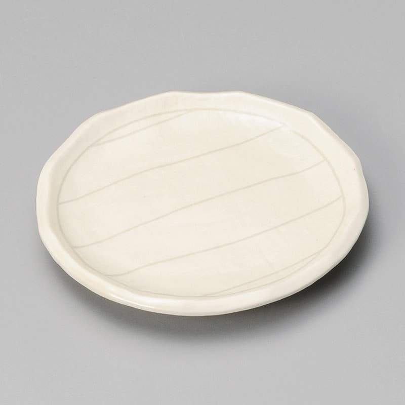金正陶器 粉引十草銘々皿 1個(ご注文単位1個)【直送品】