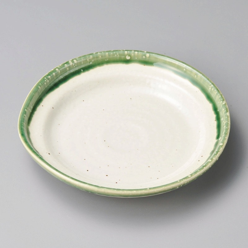 金正陶器 織部捻り4.0皿 1個(ご注文単位1個)【直送品】