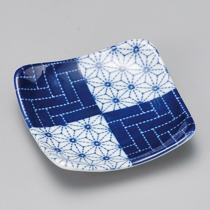 金正陶器 刺し子正角3.0皿 1個(ご注文単位1個)【直送品】