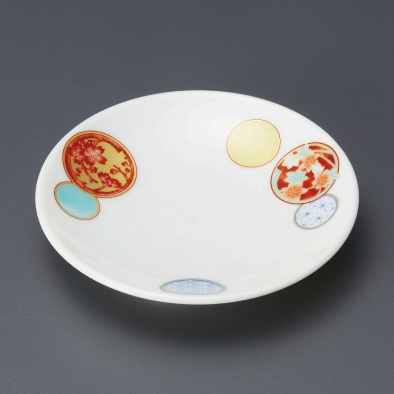 金正陶器 赤絵手まり3.3皿 1個(ご注文単位1個)【直送品】