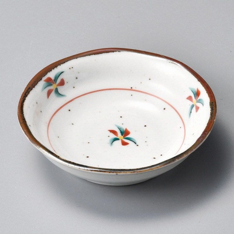 金正陶器 赤絵花3.0皿 1個(ご注文単位1個)【直送品】