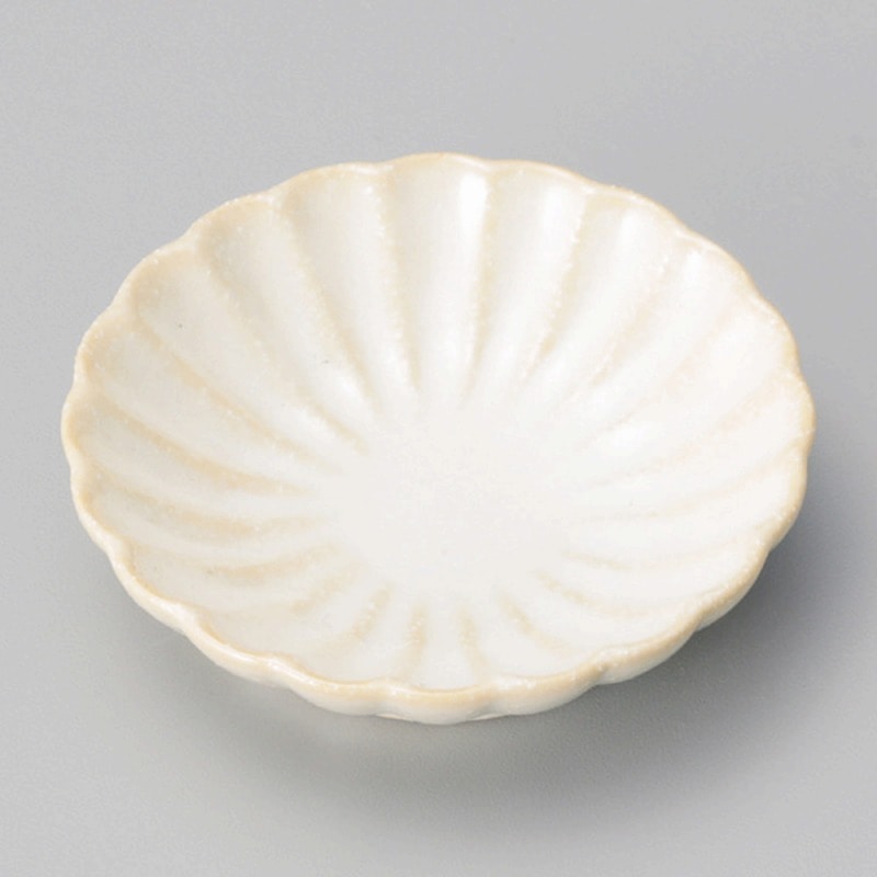 金正陶器 釉楽菊小皿 きなり 1個(ご注文単位1個)【直送品】