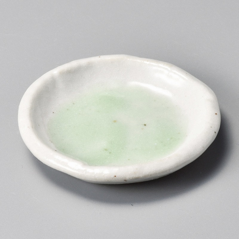 金正陶器 志野グリーン小皿 1個(ご注文単位1個)【直送品】