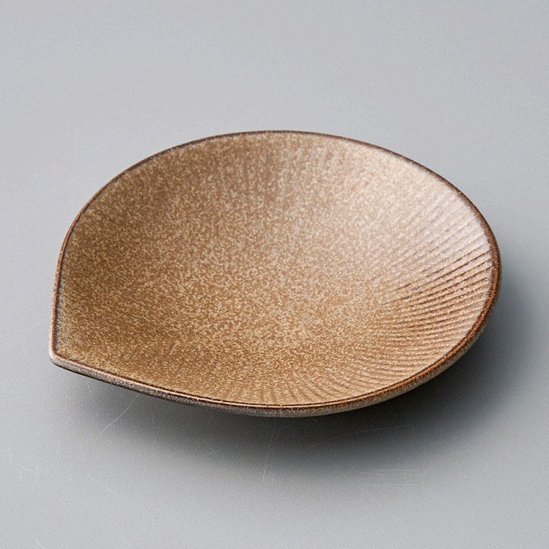 金正陶器 モア窯変茶12.5cm小皿 1個(ご注文単位1個)【直送品】
