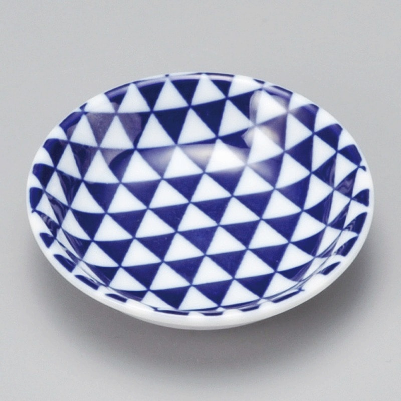 金正陶器 山格子8cm小皿 青 1個(ご注文単位1個)【直送品】