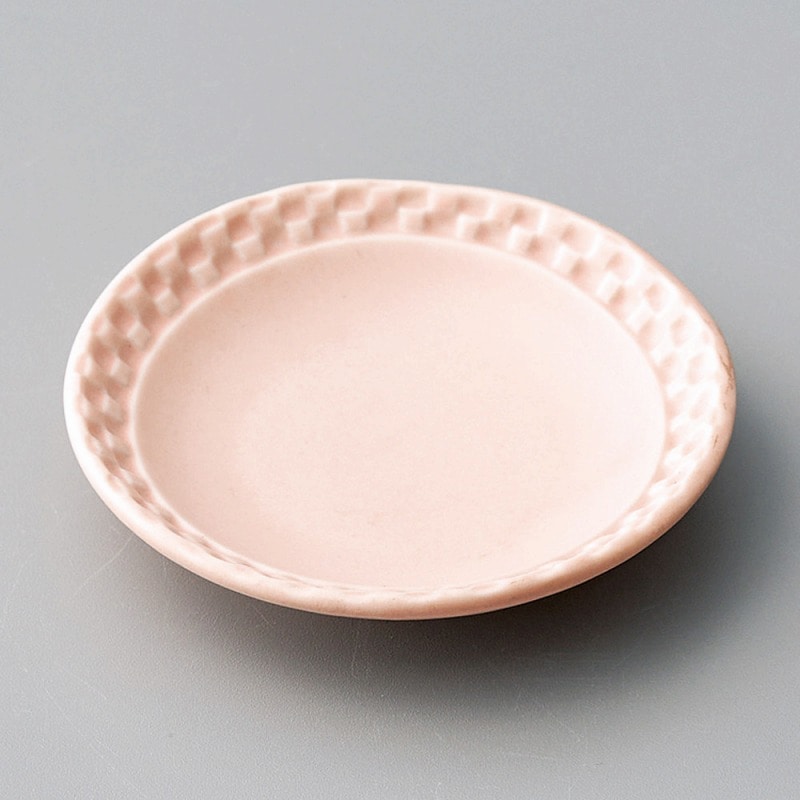 金正陶器 パステルピンク3.0皿 1個(ご注文単位1個)【直送品】