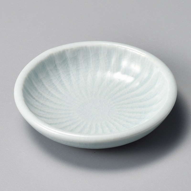 金正陶器 アクアマリントビカンナ3.5丸皿 1個(ご注文単位1個)【直送品】