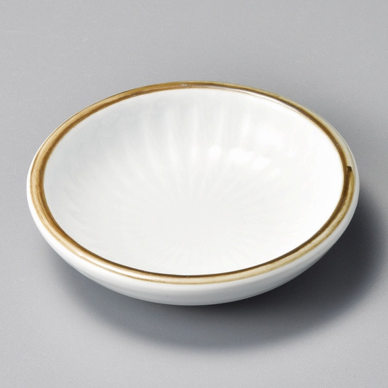 金正陶器 茶渕トビカンナ3.5丸皿 1個(ご注文単位1個)【直送品】
