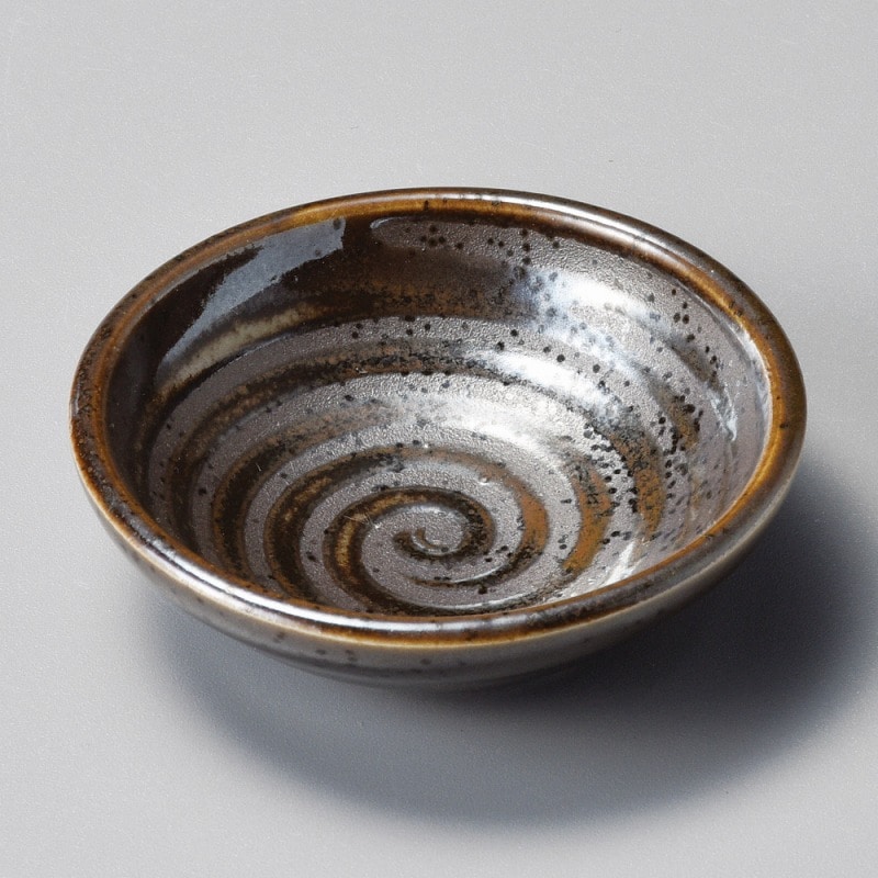 金正陶器 黒うず小皿 1個(ご注文単位1個)【直送品】