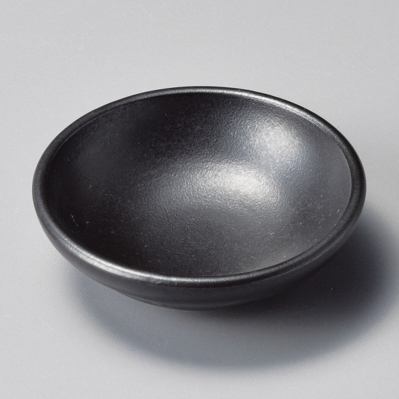 金正陶器 黒マット小皿 1個(ご注文単位1個)【直送品】