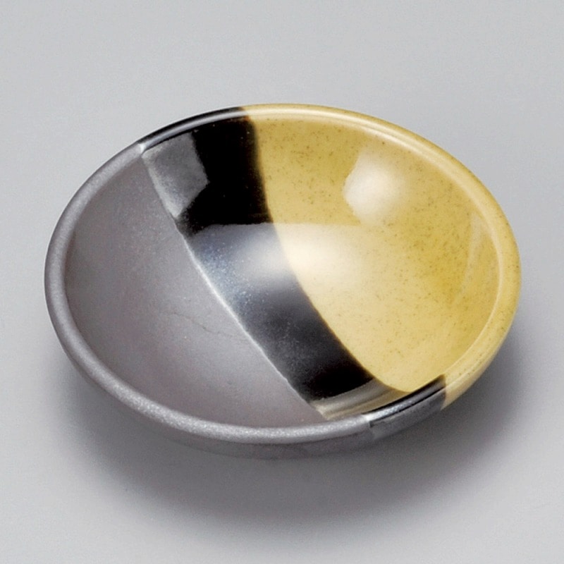 金正陶器 ヌリ分け小皿(茶) 1個(ご注文単位1個)【直送品】