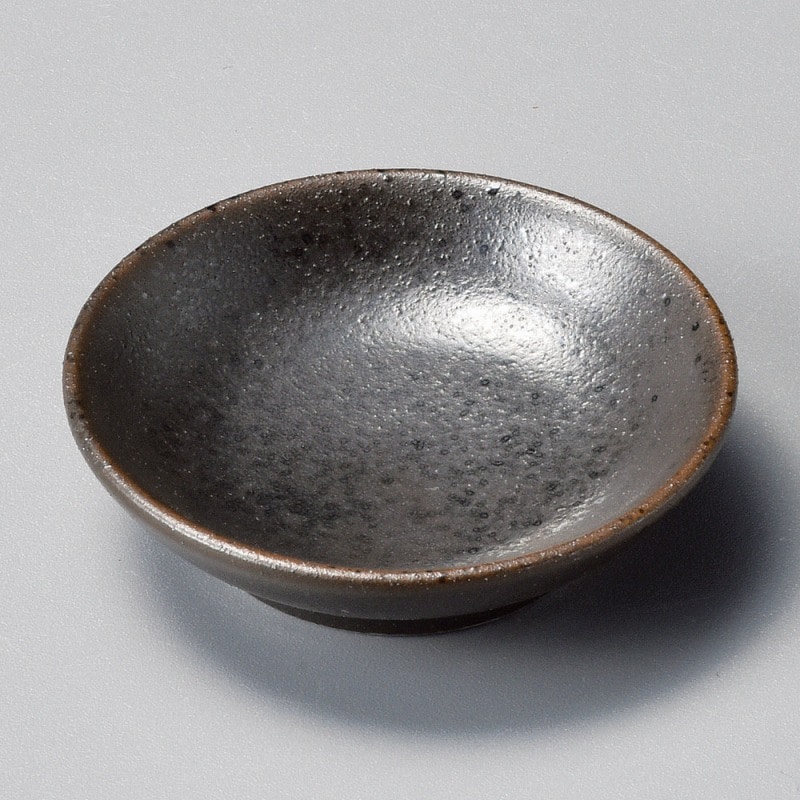 金正陶器 黒茶こつぶ小皿 1個(ご注文単位1個)【直送品】