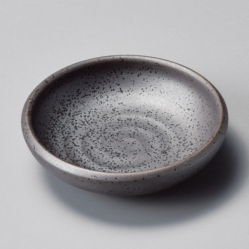 金正陶器 黒梨小皿 1個(ご注文単位1個)【直送品】
