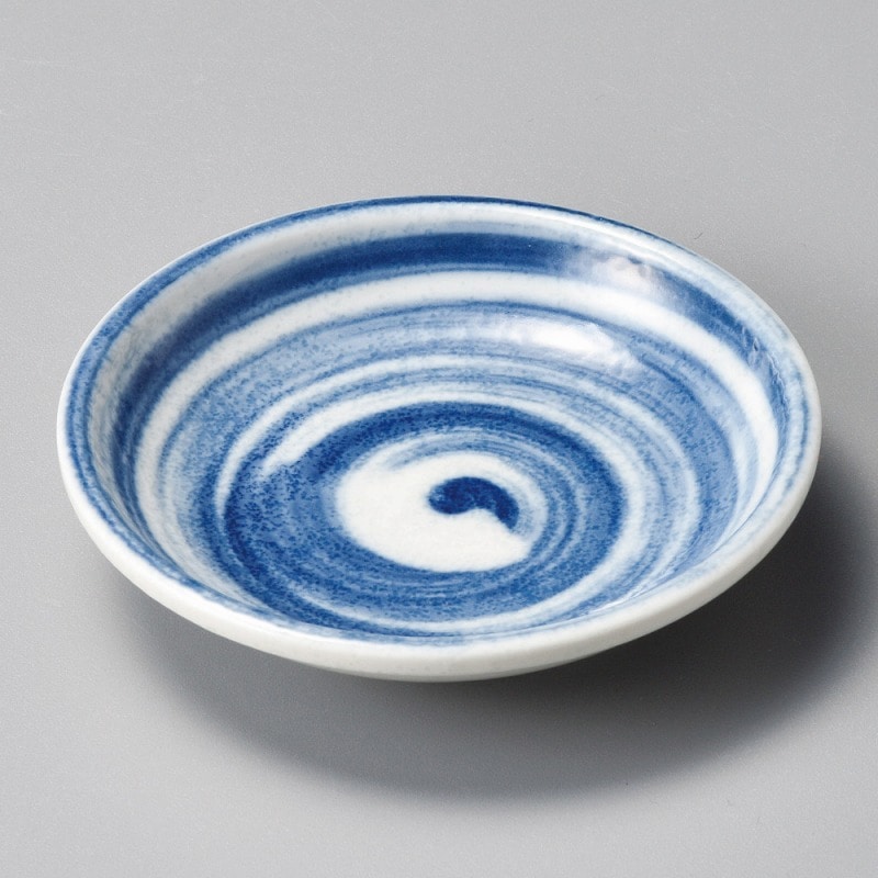 金正陶器 濃青渦小皿 1個(ご注文単位1個)【直送品】