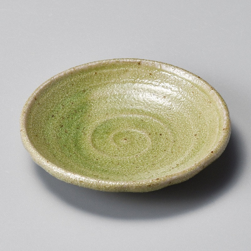 金正陶器 緑釉型入2.5皿 1個(ご注文単位1個)【直送品】