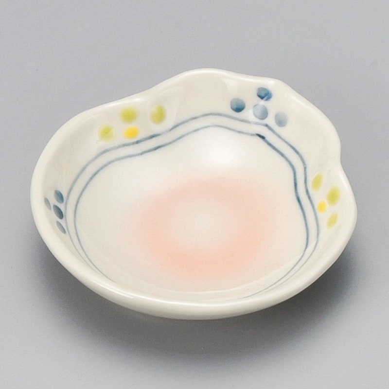 金正陶器 萩風梅ヒサゴ小皿 1個(ご注文単位1個)【直送品】