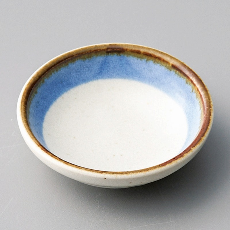 金正陶器 渕錆カラー小皿 青 1個(ご注文単位1個)【直送品】