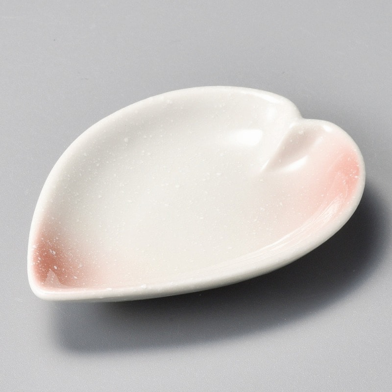 金正陶器 桜吹ピンク取皿ハート(小) 1個(ご注文単位1個)【直送品】