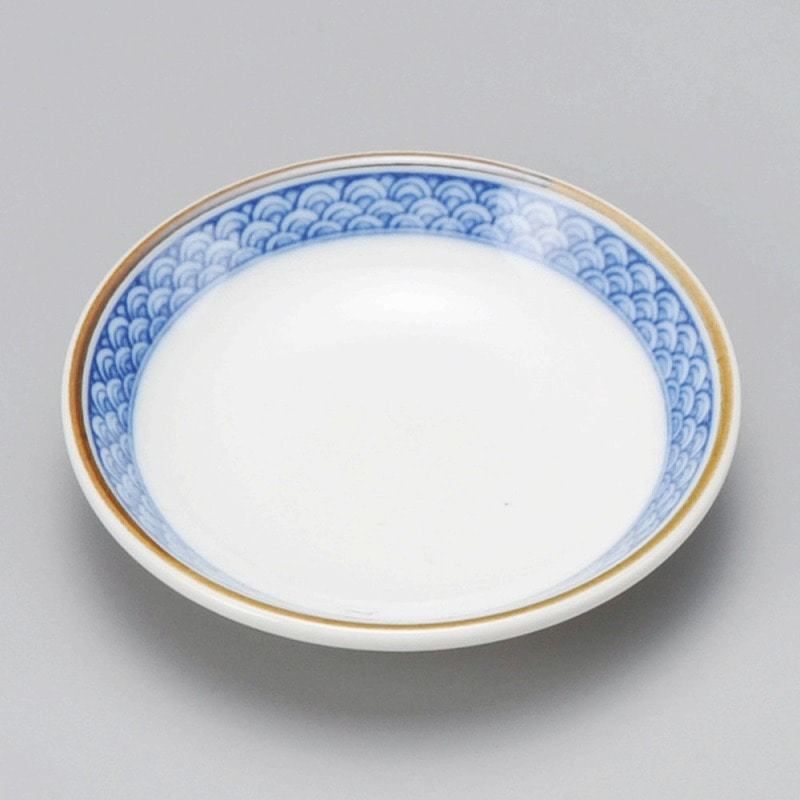 金正陶器 渕青海波玉渕2.8皿 1個(ご注文単位1個)【直送品】