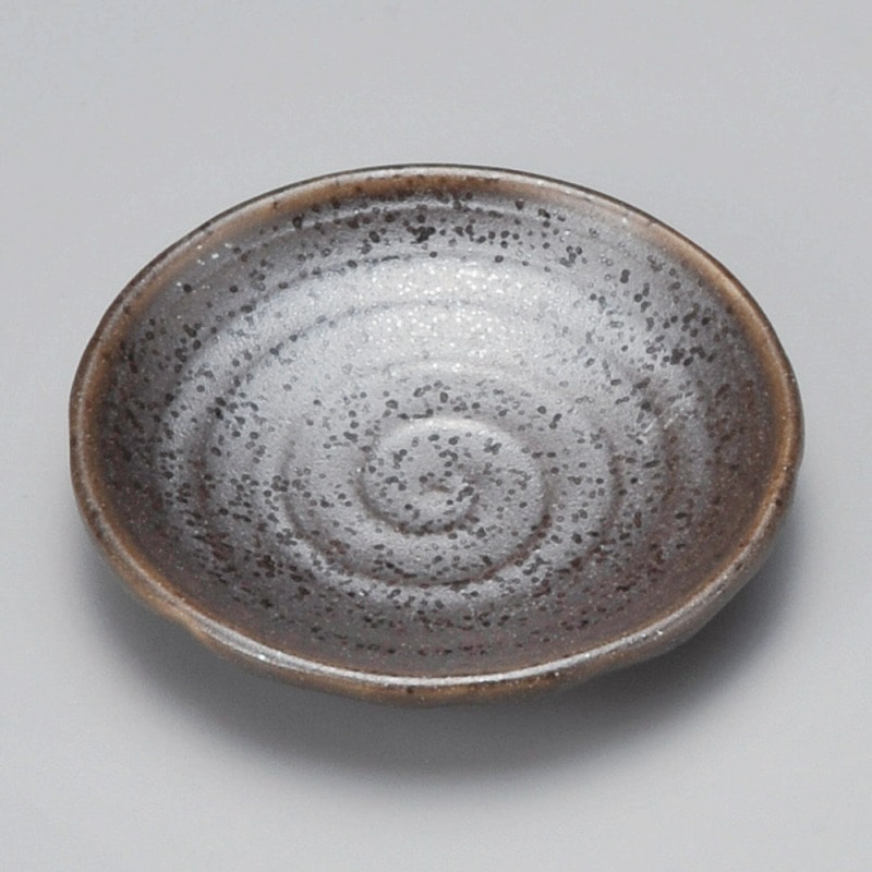 金正陶器 黒伊賀型入2.8皿 1個(ご注文単位1個)【直送品】