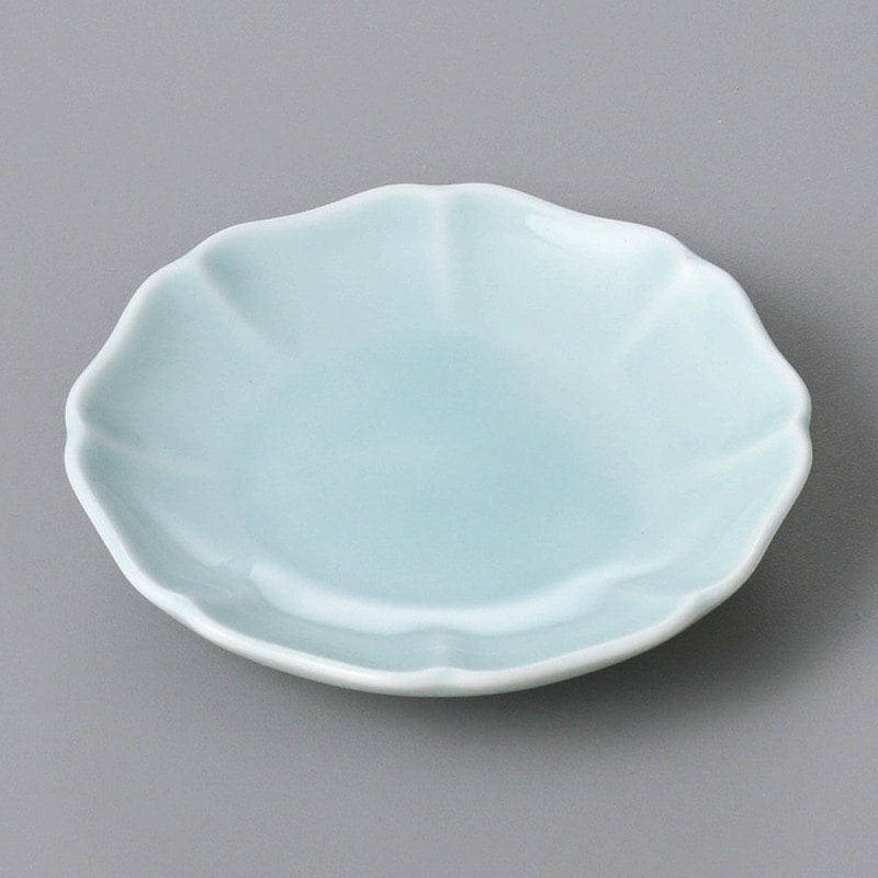 金正陶器 青磁花型豆皿 1個(ご注文単位1個)【直送品】