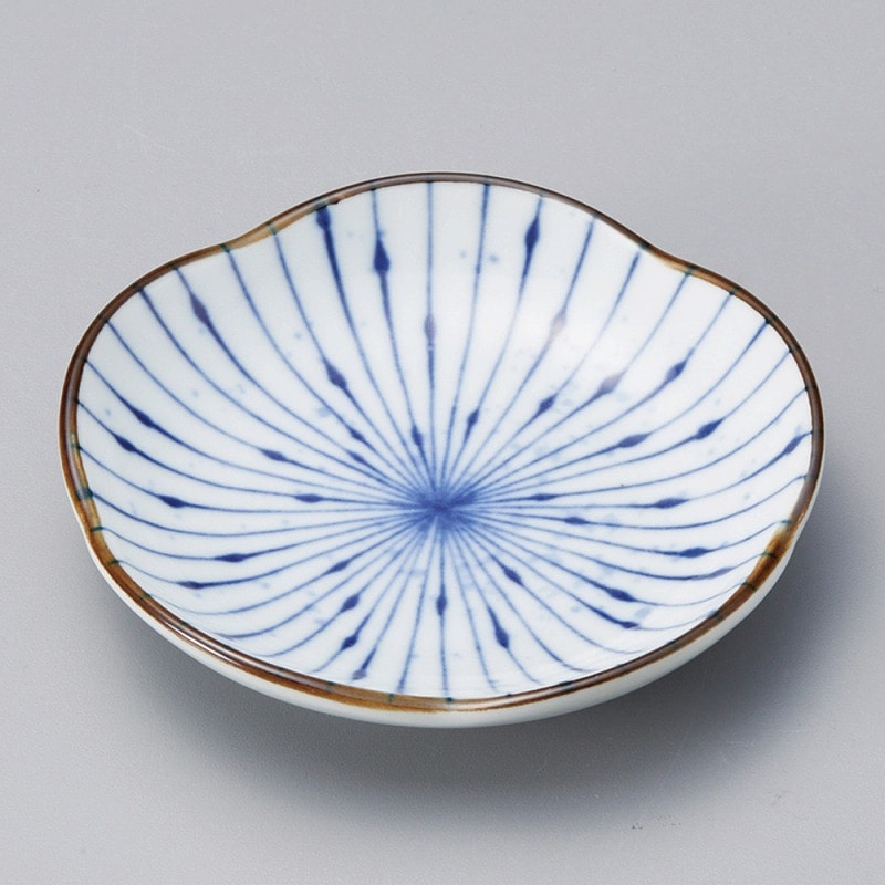 金正陶器 吹墨十草3.0皿 1個(ご注文単位1個)【直送品】