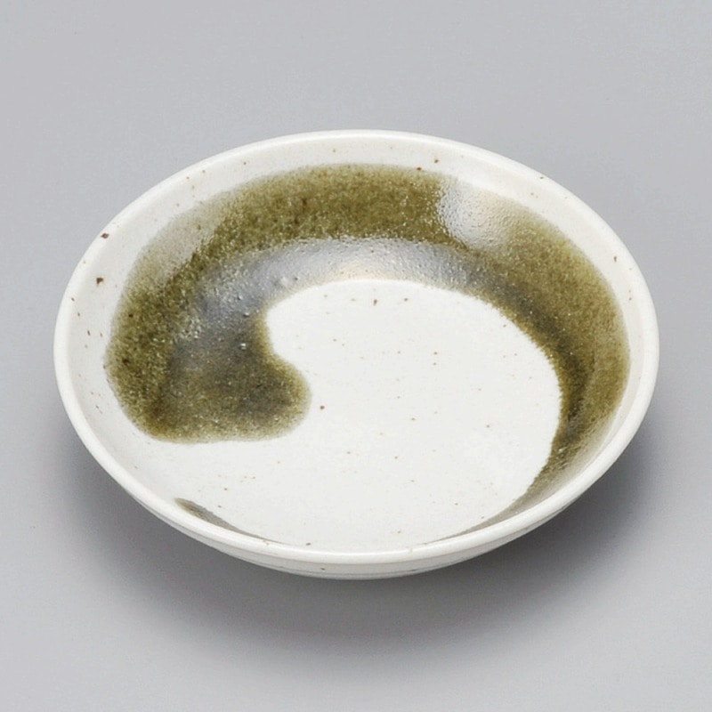 金正陶器 白志野オリベ流深口3.3皿 1個(ご注文単位1個)【直送品】