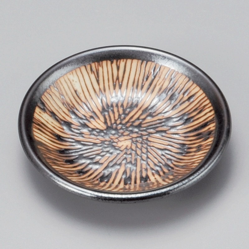 金正陶器 金結晶串目型入2.5皿 1個(ご注文単位1個)【直送品】
