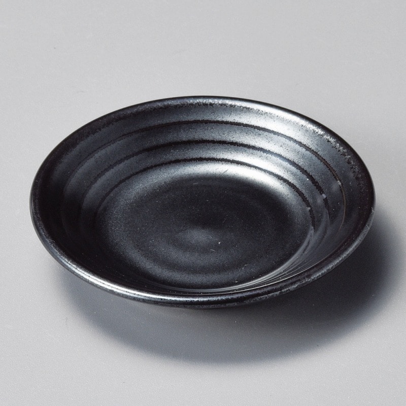 金正陶器 黒うず2.5皿 1個(ご注文単位1個)【直送品】