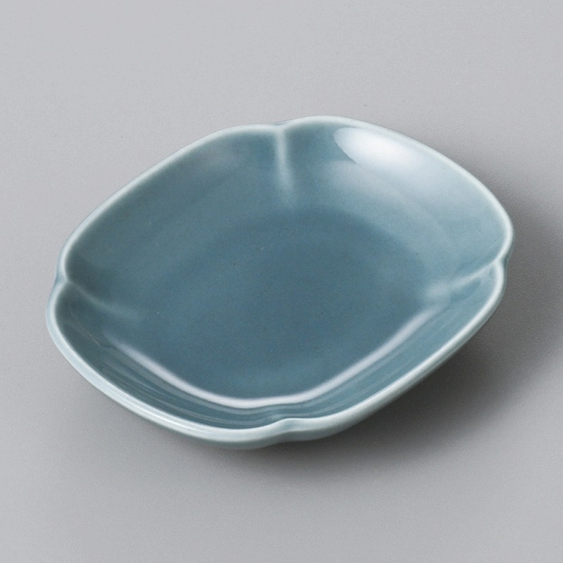 金正陶器 JWブルー撫角豆皿 1個(ご注文単位1個)【直送品】