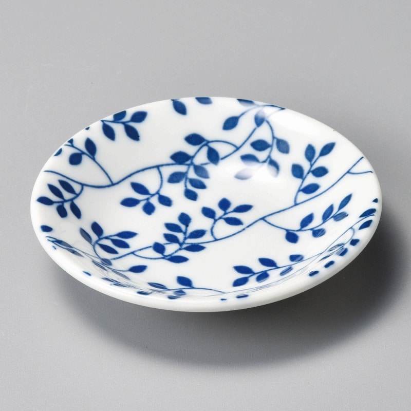 金正陶器 群青唐草3.0皿 1個(ご注文単位1個)【直送品】