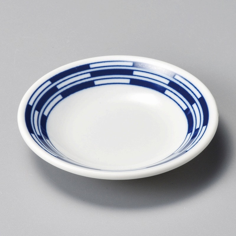 金正陶器 群青格子2.8皿 1個(ご注文単位1個)【直送品】
