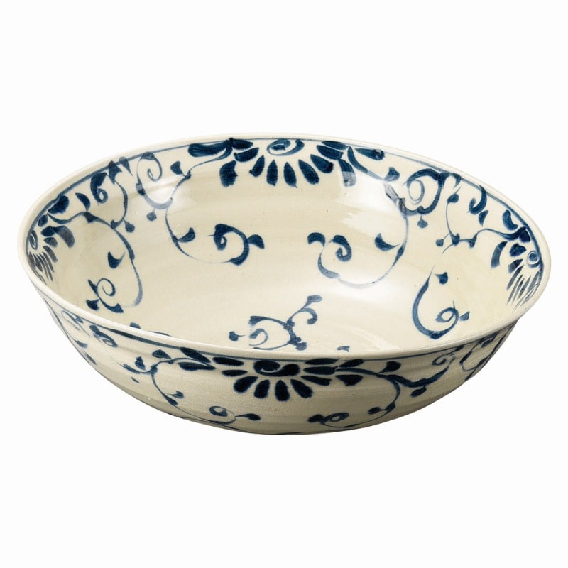 金正陶器 安南 呉須更紗手挽き 大盛鉢 1個(ご注文単位1個)【直送品】