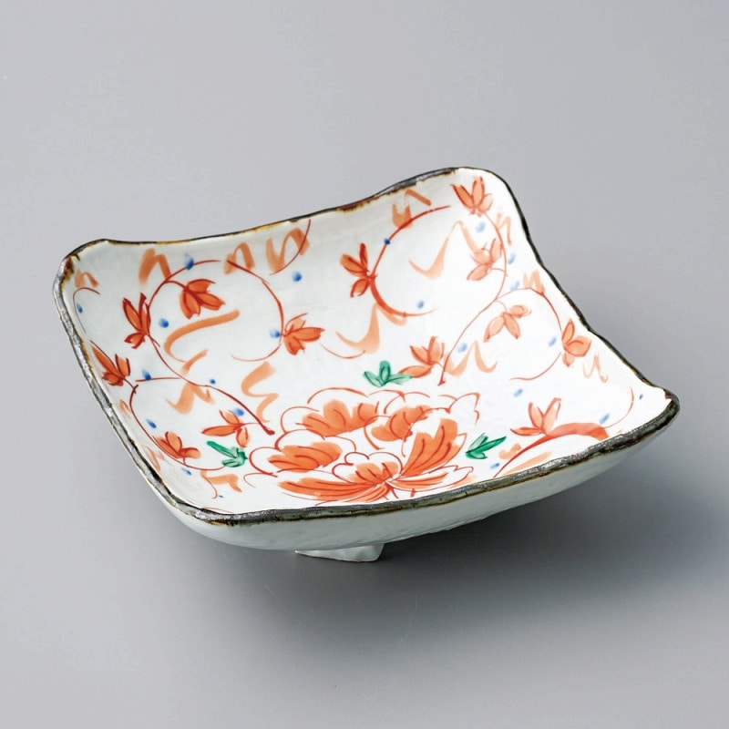 金正陶器 牡丹唐草尺尺角鉢 1個(ご注文単位1個)【直送品】