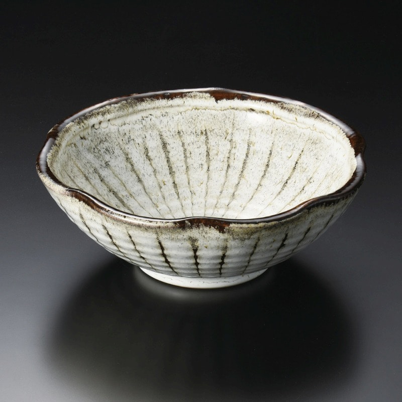 金正陶器 うのふ十草流し8.5盛鉢 1個(ご注文単位1個)【直送品】