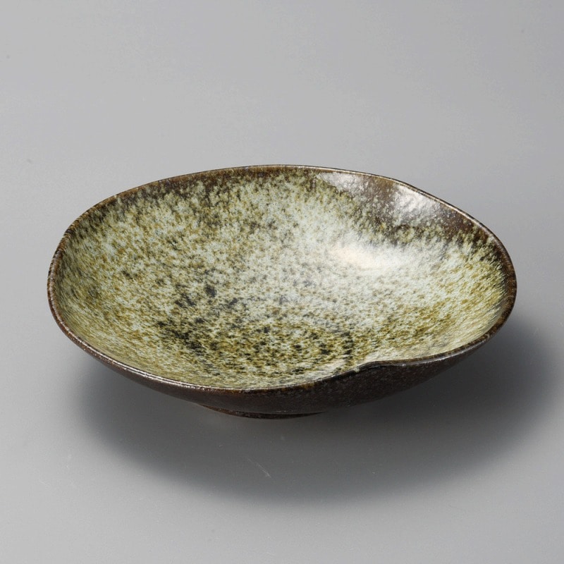 金正陶器 黒油滴砂目三押大鉢 1個(ご注文単位1個)【直送品】