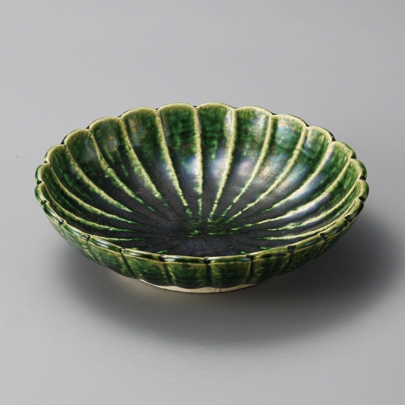 金正陶器 総織部菊花盛鉢 1個(ご注文単位1個)【直送品】