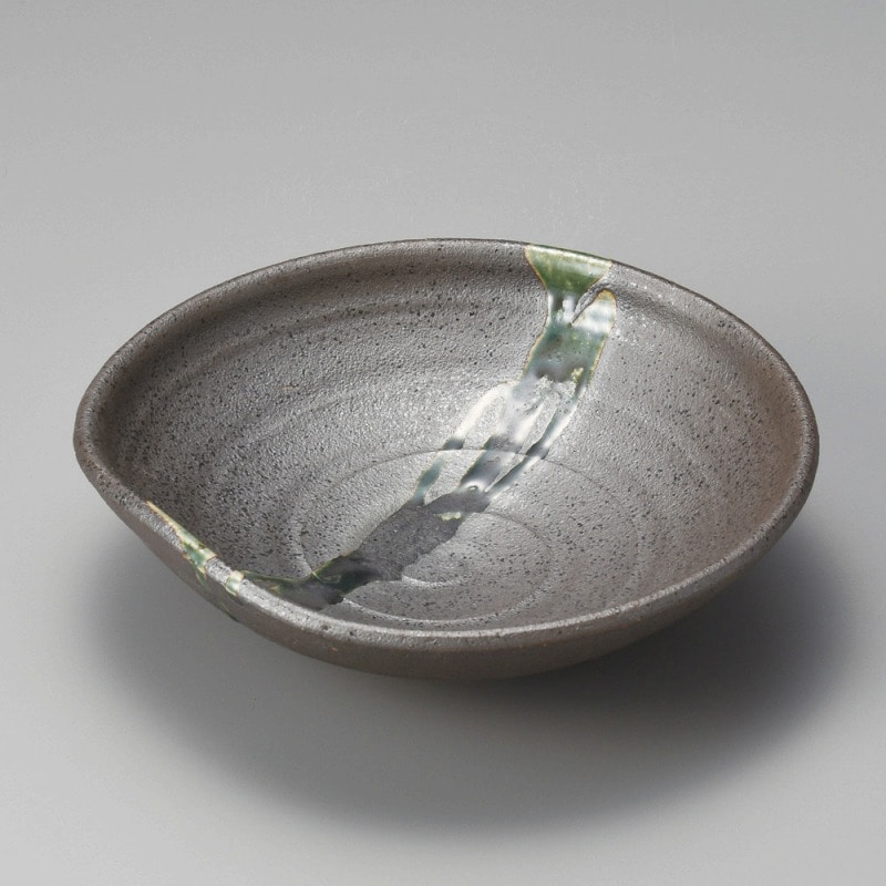 金正陶器 南蛮織部流し7.0鉢 1個(ご注文単位1個)【直送品】