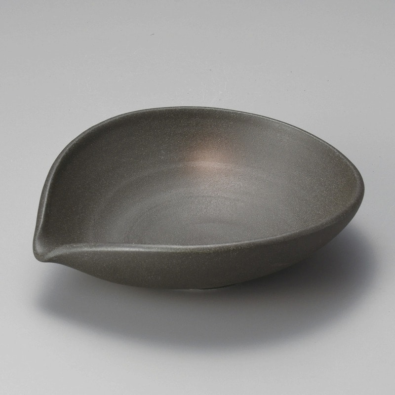 金正陶器 備前風片口ﾎﾞｰﾙ(中) 1個（ご注文単位1個）【直送品】