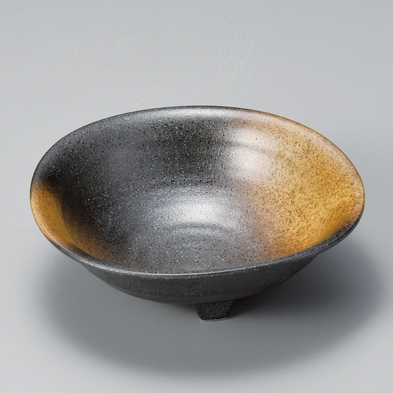 金正陶器 金茶吹三つ足中鉢 1個(ご注文単位1個)【直送品】