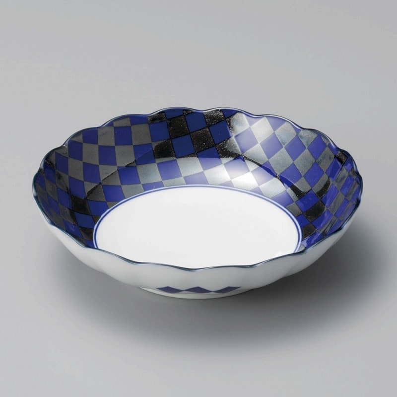 金正陶器 藍銀彩5.5浅鉢 1個(ご注文単位1個)【直送品】