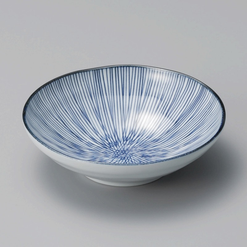 金正陶器 細十草なぶり5.0浅丼 1個(ご注文単位1個)【直送品】