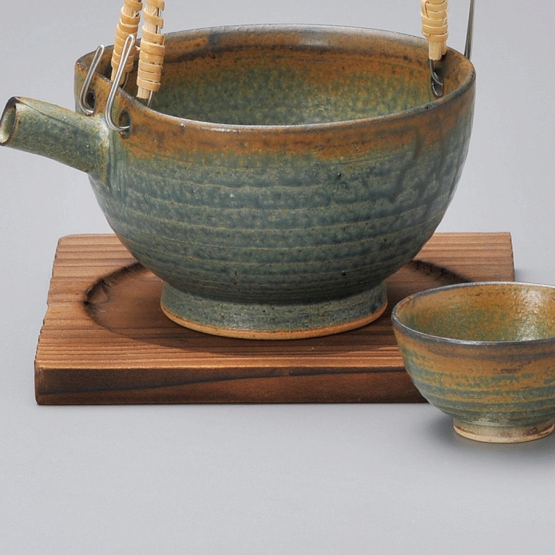 金正陶器 織部伊良保焼杉台 1個(ご注文単位1個)【直送品】