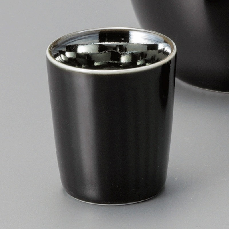 金正陶器 メタリックぐい呑(ブルー) 1個(ご注文単位1個)【直送品】