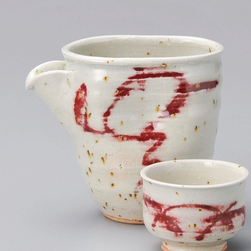 金正陶器 赤絵片口冷酒器(大) 1個(ご注文単位1個)【直送品】