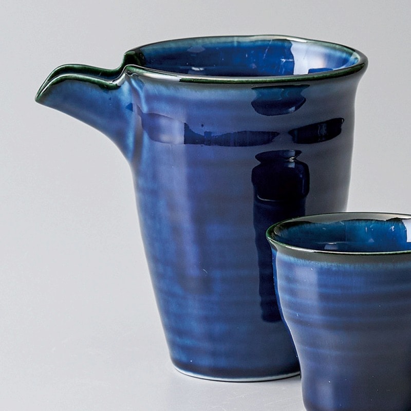 金正陶器 ナス紺冷酒器 1個(ご注文単位1個)【直送品】