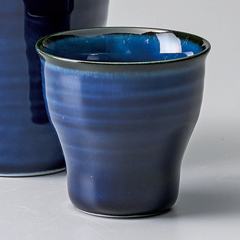 金正陶器 ナス紺冷酒盃 1個(ご注文単位1個)【直送品】